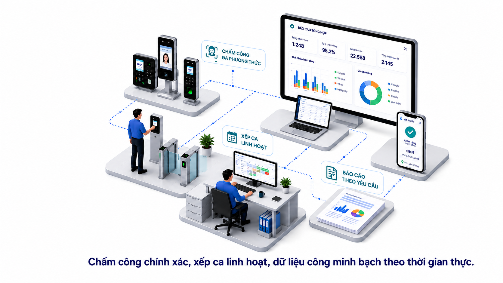 Kinh nghiệm tổ chức chấm công trong doanh nghiệp sản xuất