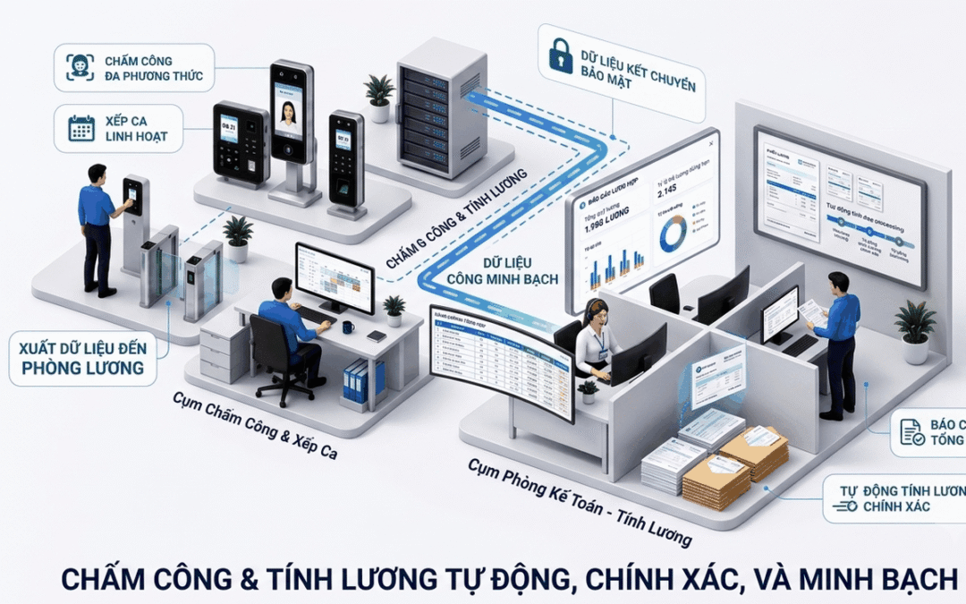 Chấm công theo ca trong sản xuất